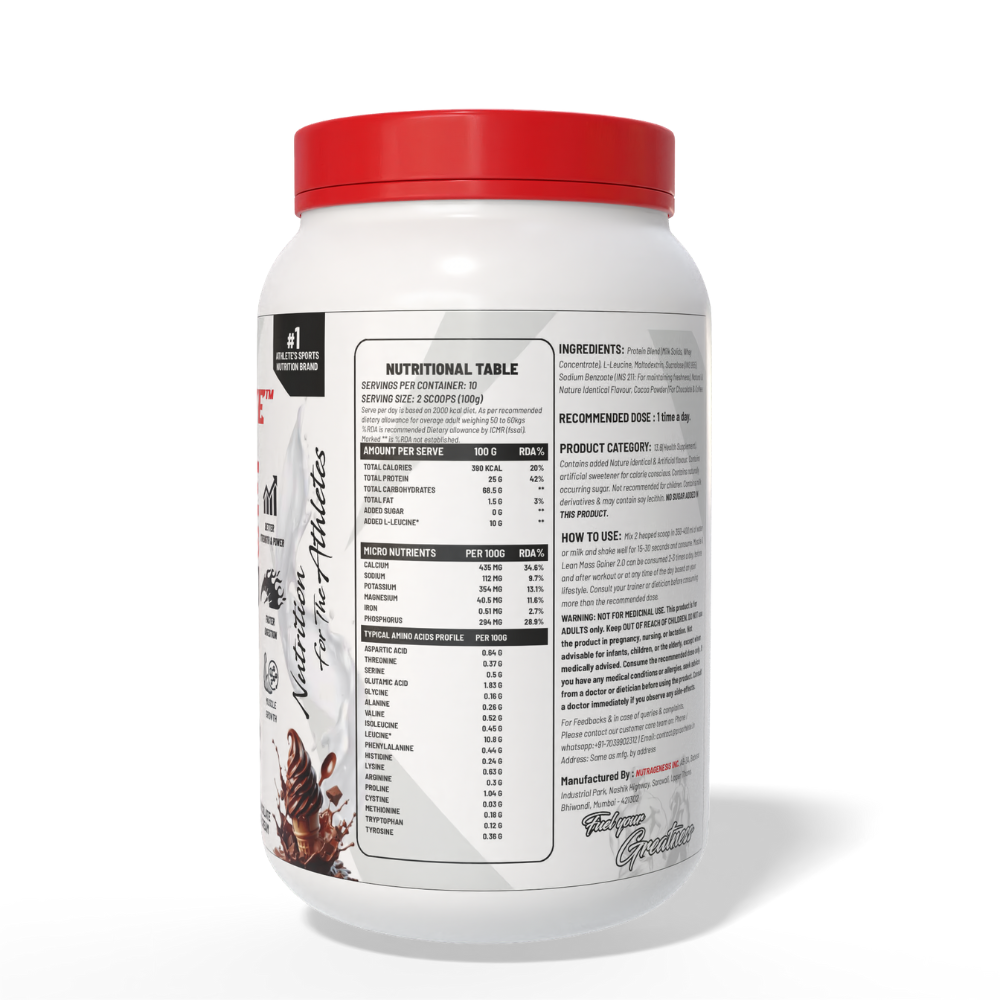 Muscle & Lean Mass Gainer 2.0 Chocolate 1kg