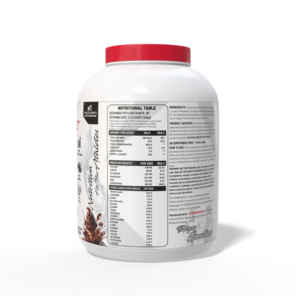 Muscle & Lean Mass Gainer 2.0 Chocolate 3kg