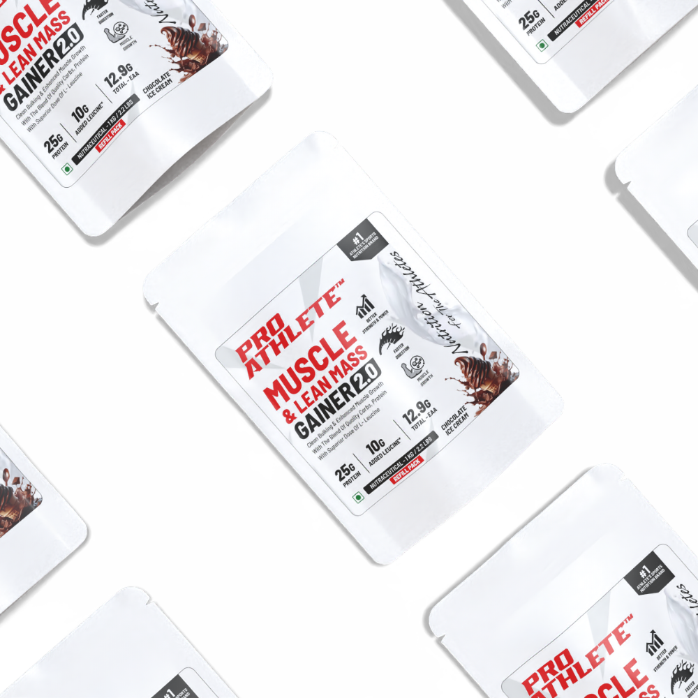 muscle & lean mass gainer 2.0 chocolate 1kg refill pack variation 1